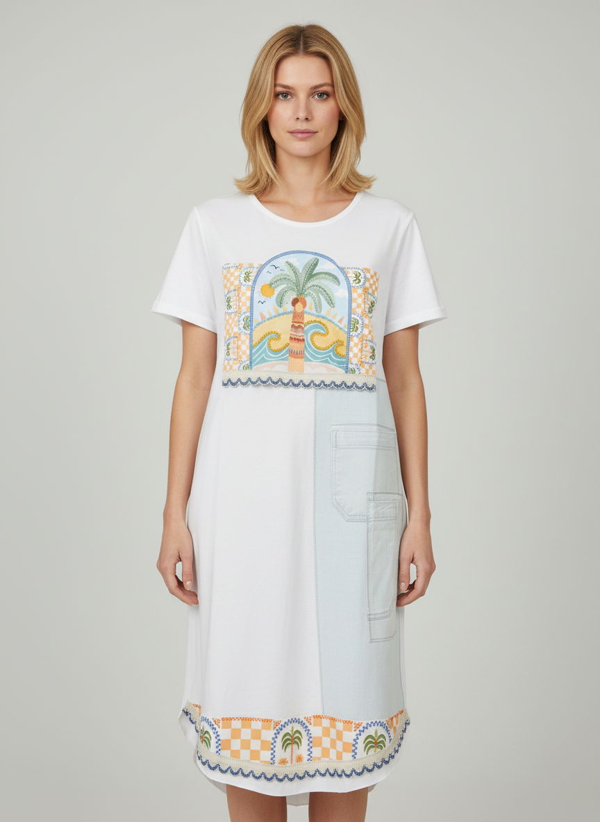 Summer λευκό φόρεμα