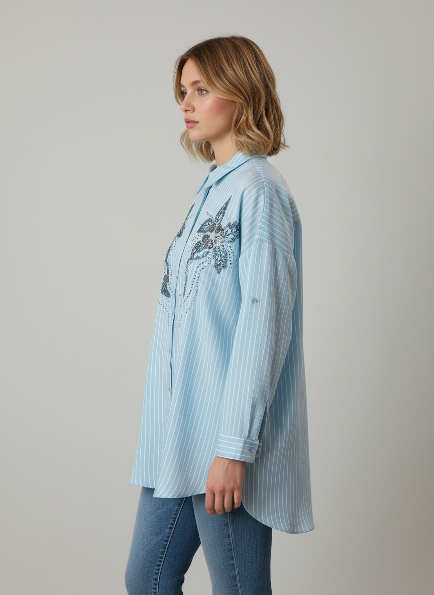 Avgi ριγέ Πουκάμισο - Image 3