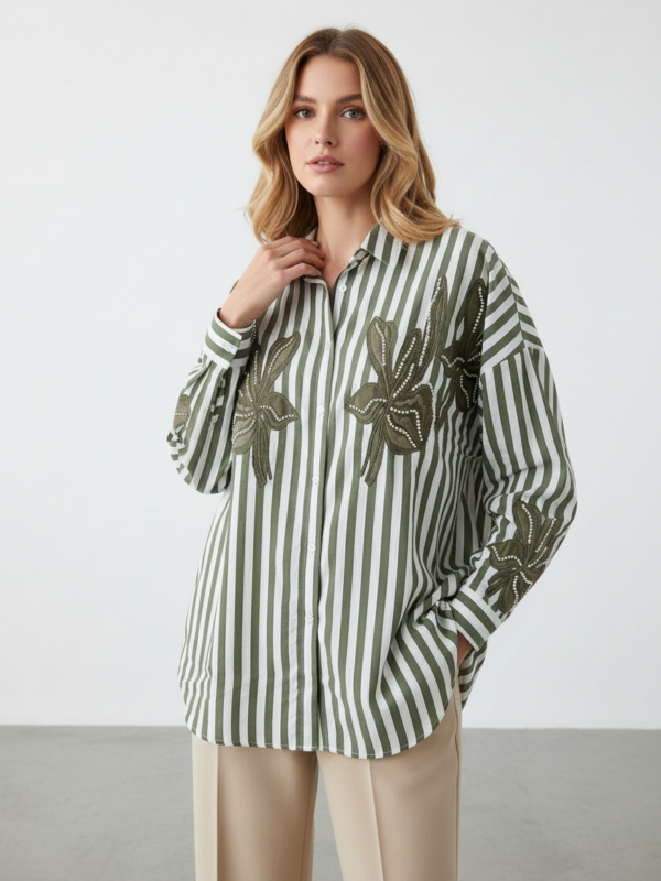 Italy ριγέ Πουκάμισο