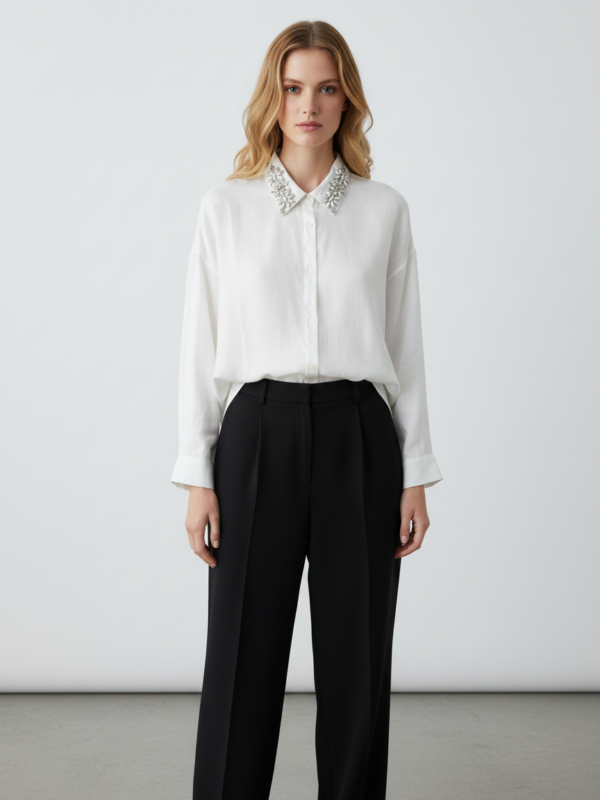 Vessia λευκό Πουκάμισο