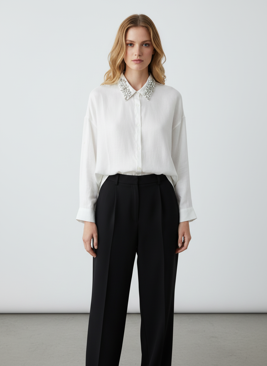 Vessia λευκό Πουκάμισο