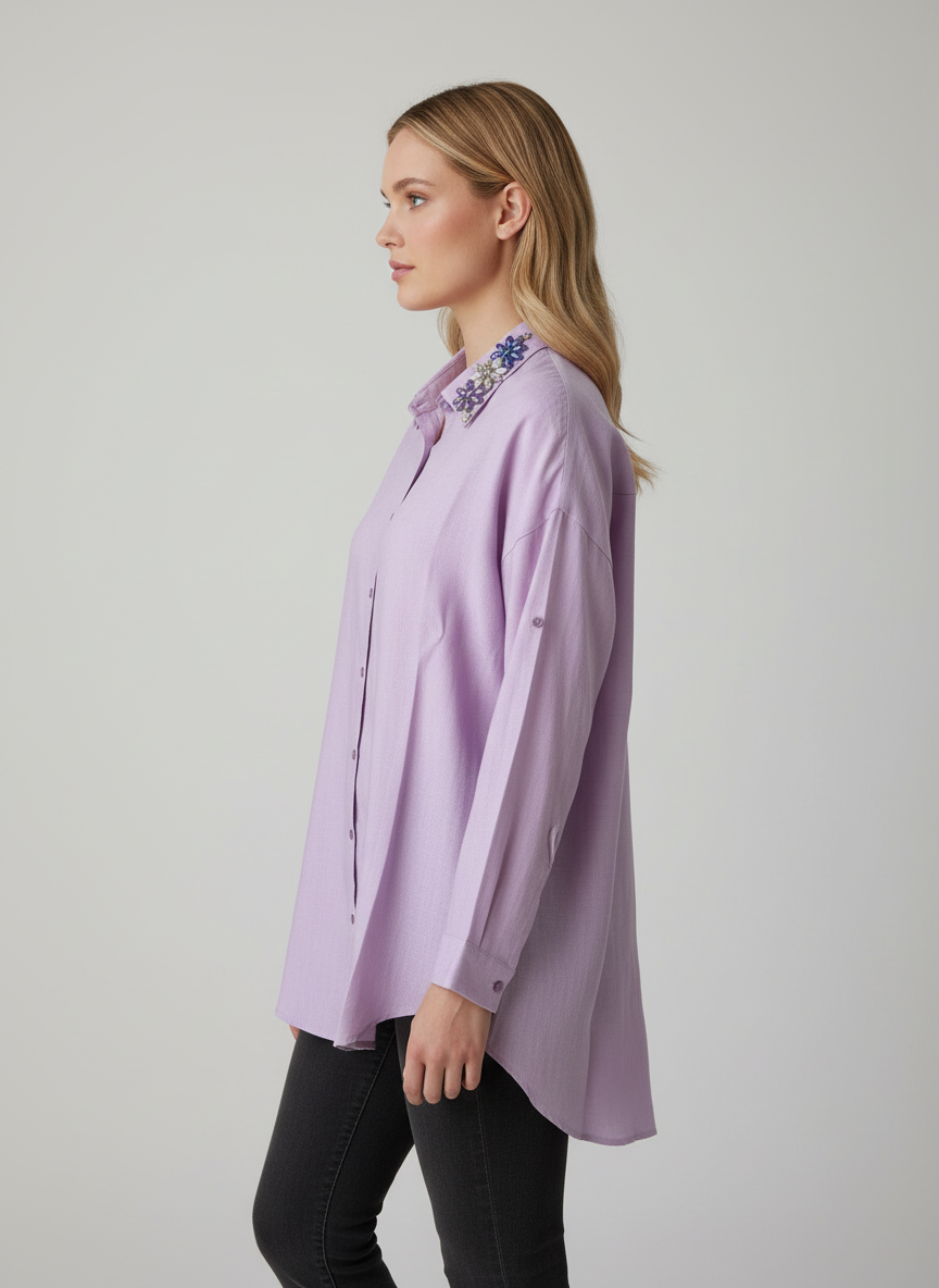 Vessia λιλά Πουκάμισο - Image 2