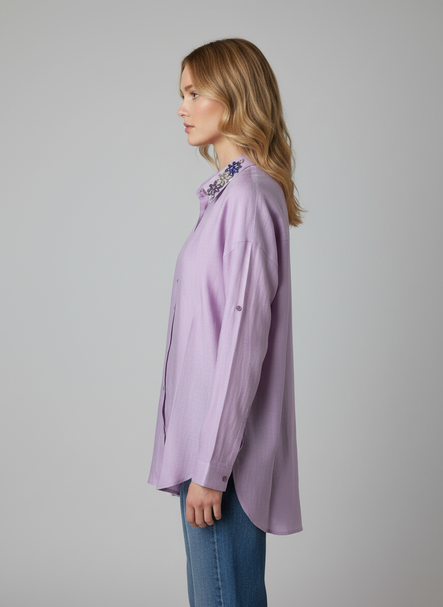 Vessia λιλά Πουκάμισο - Image 3