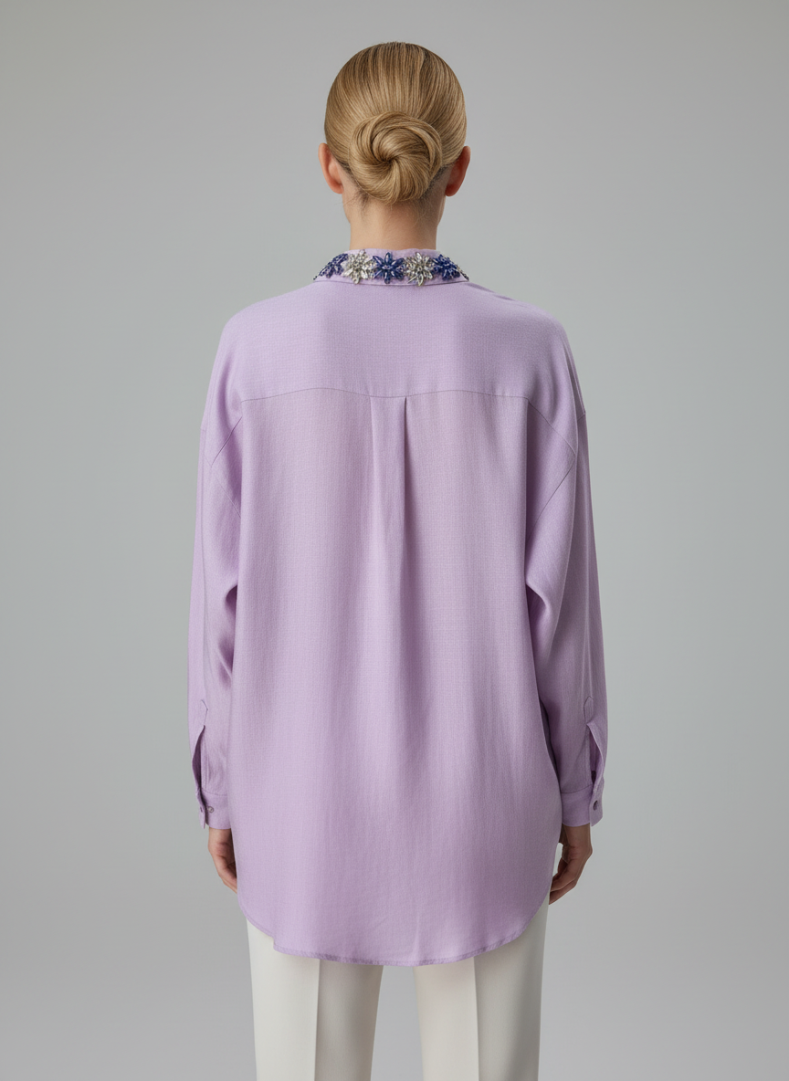 Vessia λιλά Πουκάμισο - Image 4