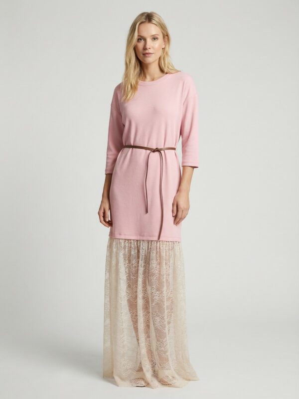 Evora ροζ φόρεμα