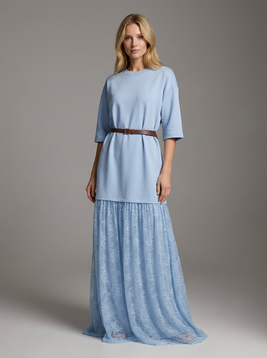 Evora γαλάζιο φόρεμα