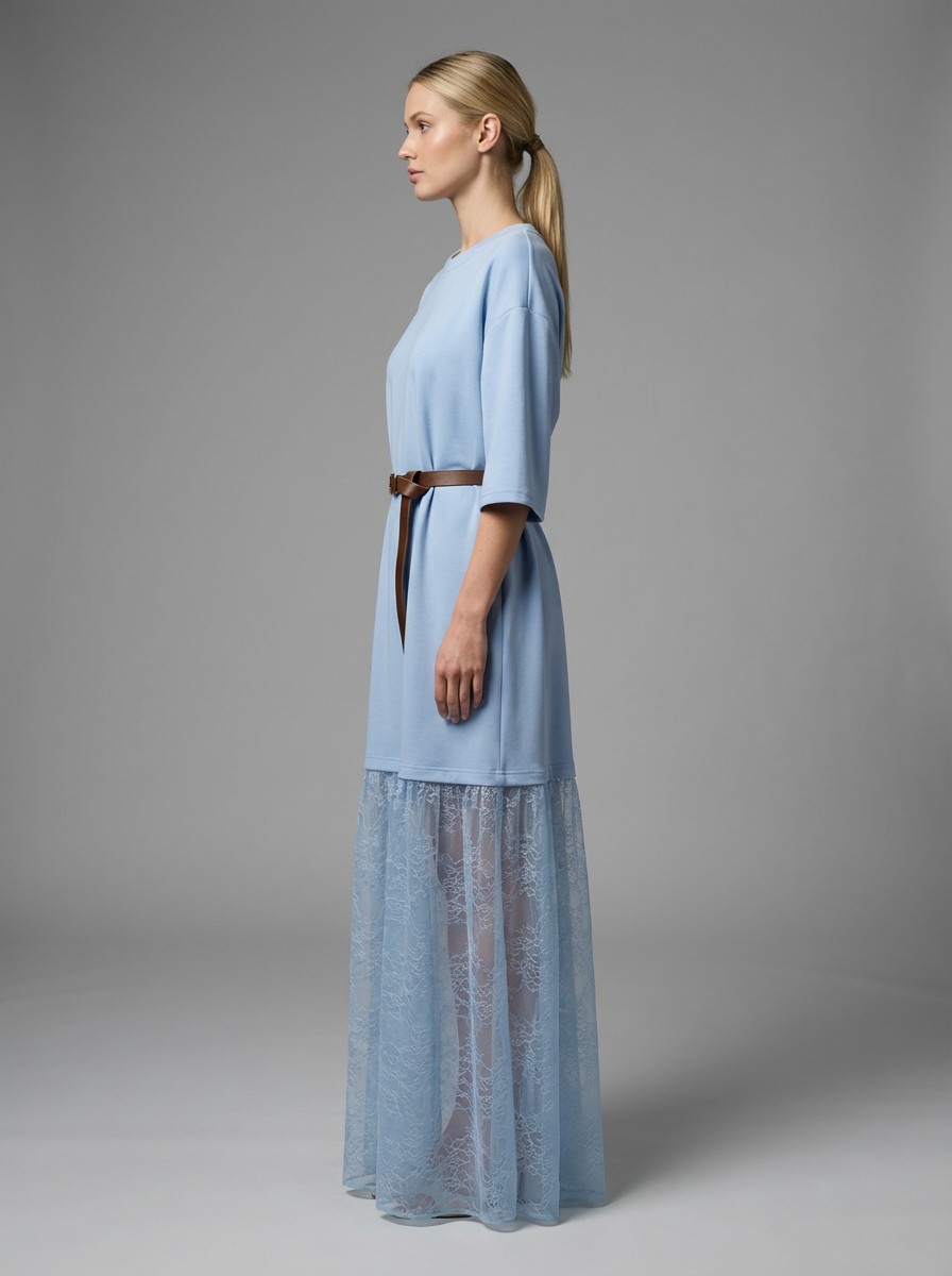 Evora γαλάζιο φόρεμα - Image 2