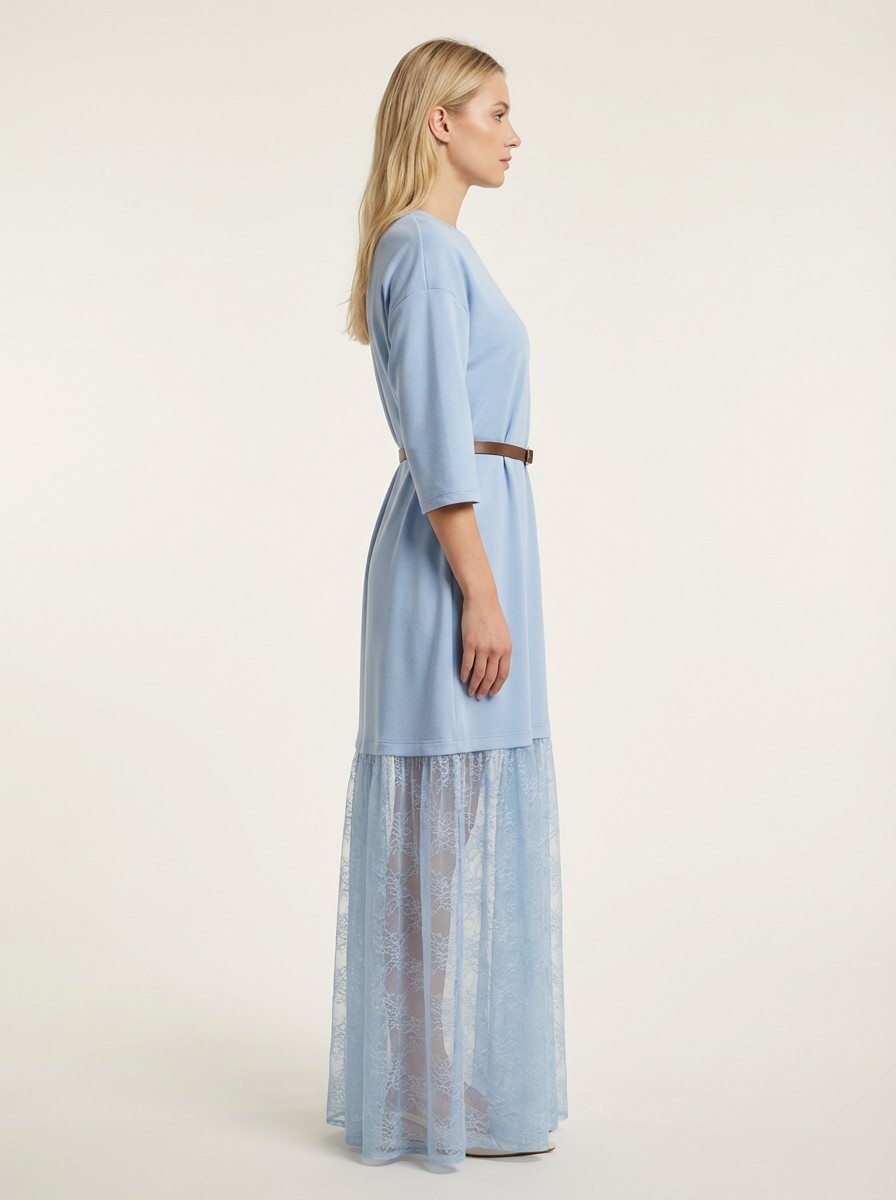 Evora γαλάζιο φόρεμα - Image 3