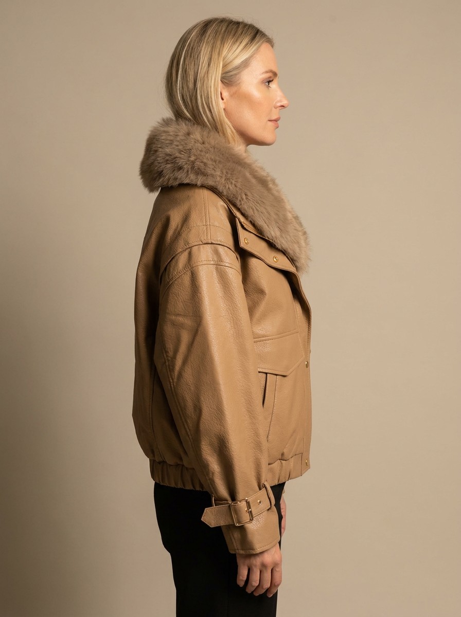 Life Μπεζ jacket - Image 2